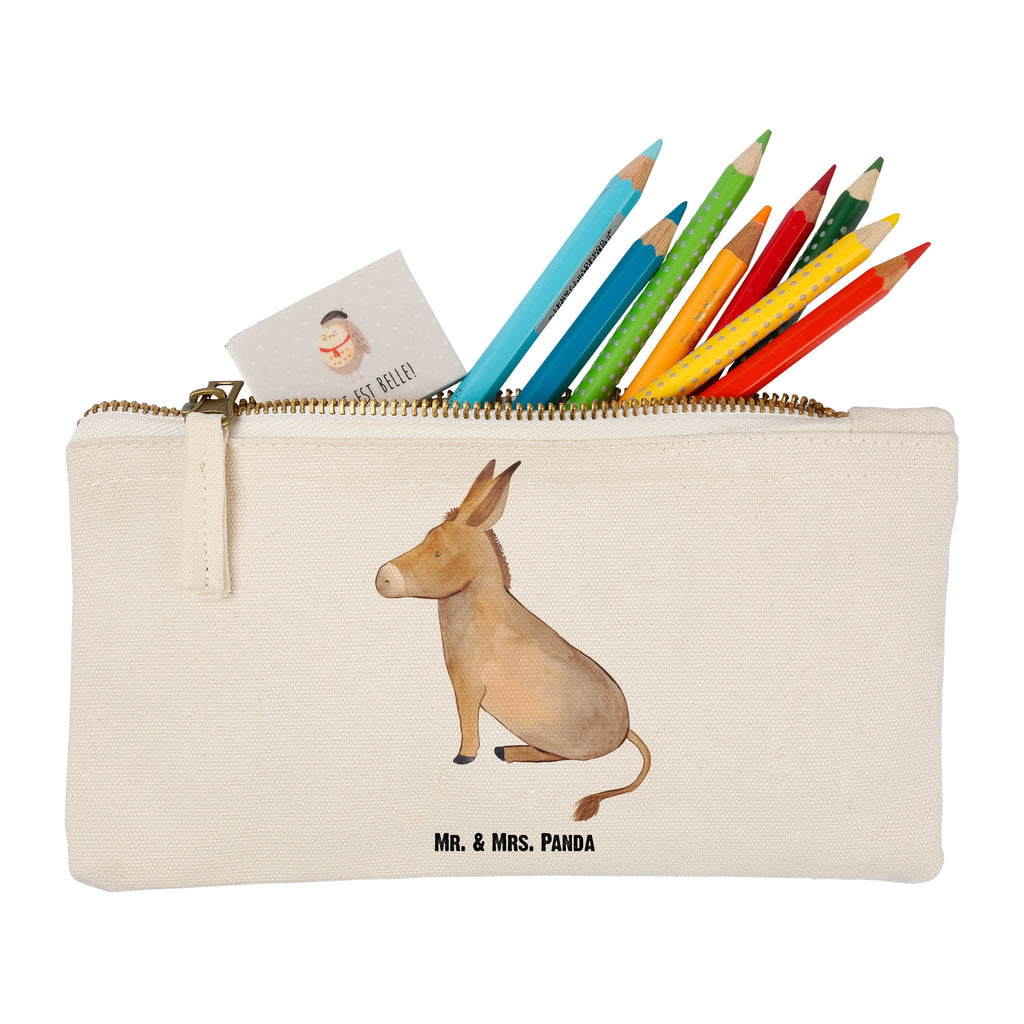 Schminktasche Esel Schminktasche, Kosmetiktasche, Kosmetikbeutel, Stiftemäppchen, Etui, Federmappe, Makeup, XXL, Schminketui, Kosmetiketui, Schlamperetui, Tiermotive, Gute Laune, lustige Sprüche, Tiere, Esel, Weisheit, Lebensmut, Lebensglück, Ziel, Lebensziel, Mut, erfolg, tapferkeit, positive gedanken, zuversicht