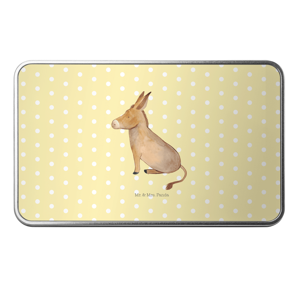 Metalldose rechteckig Esel Blechdose, Metalldose, Blechbox, Container, Keksdose, Vorratsdose, Vorratsbox, Döschen, Versperbox, Vesperdose, Aufbewahrungsdose, Aufbewahrungsbox, Aluminiumdose, Dose, Tiermotive, Gute Laune, lustige Sprüche, Tiere, Esel, Weisheit, Lebensmut, Lebensglück, Ziel, Lebensziel, Mut, erfolg, tapferkeit, positive gedanken, zuversicht