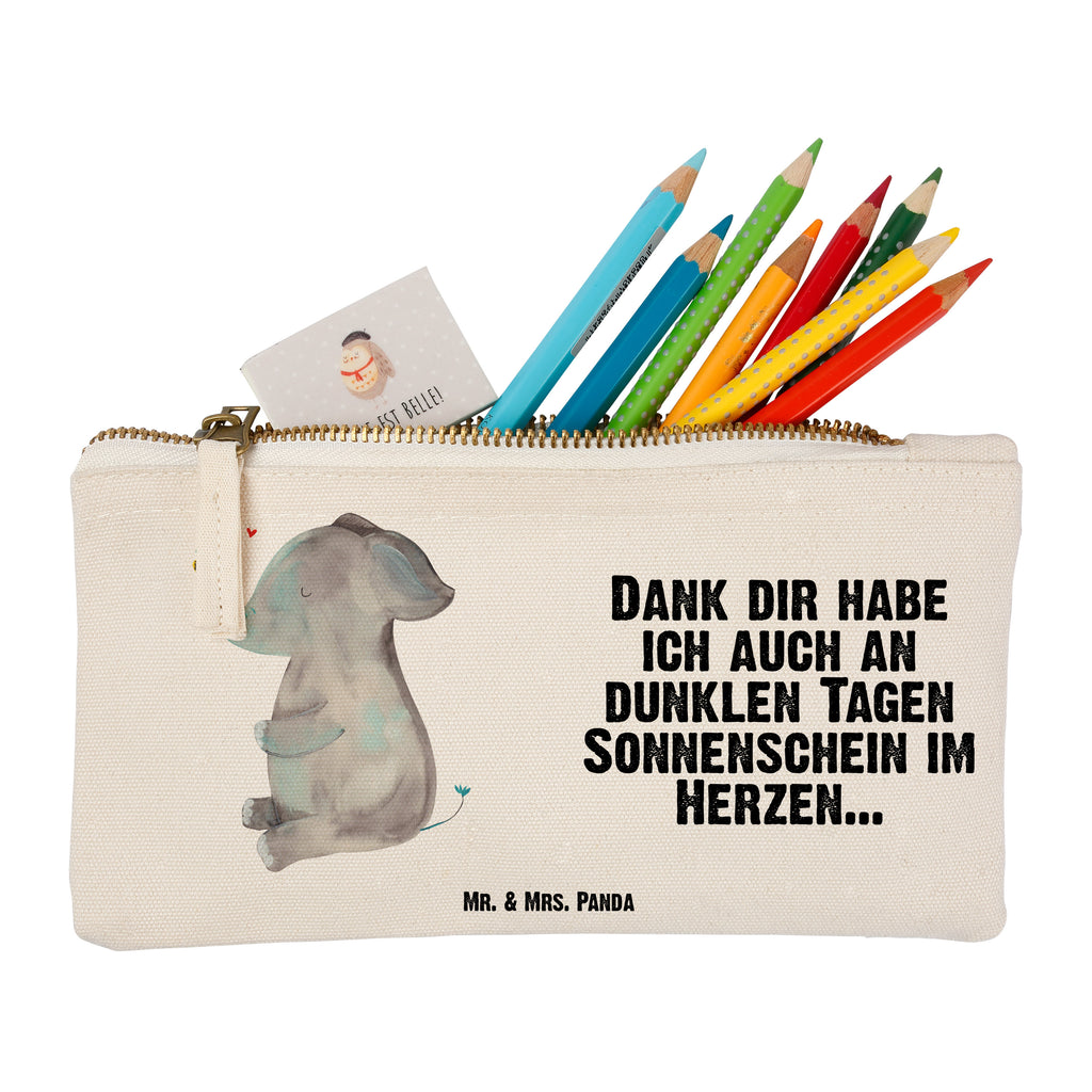 Schminktasche Elefant & Biene Schminktasche, Kosmetiktasche, Kosmetikbeutel, Stiftemäppchen, Etui, Federmappe, Makeup, XXL, Schminketui, Kosmetiketui, Schlamperetui, Tiermotive, Gute Laune, lustige Sprüche, Tiere, Elefant, Biene, Liebe, Liebesbeweis, Jahrestag, Liebesgeschenk, Heiratsantrag, Hochzeitsgeschenk, Liebesspruch