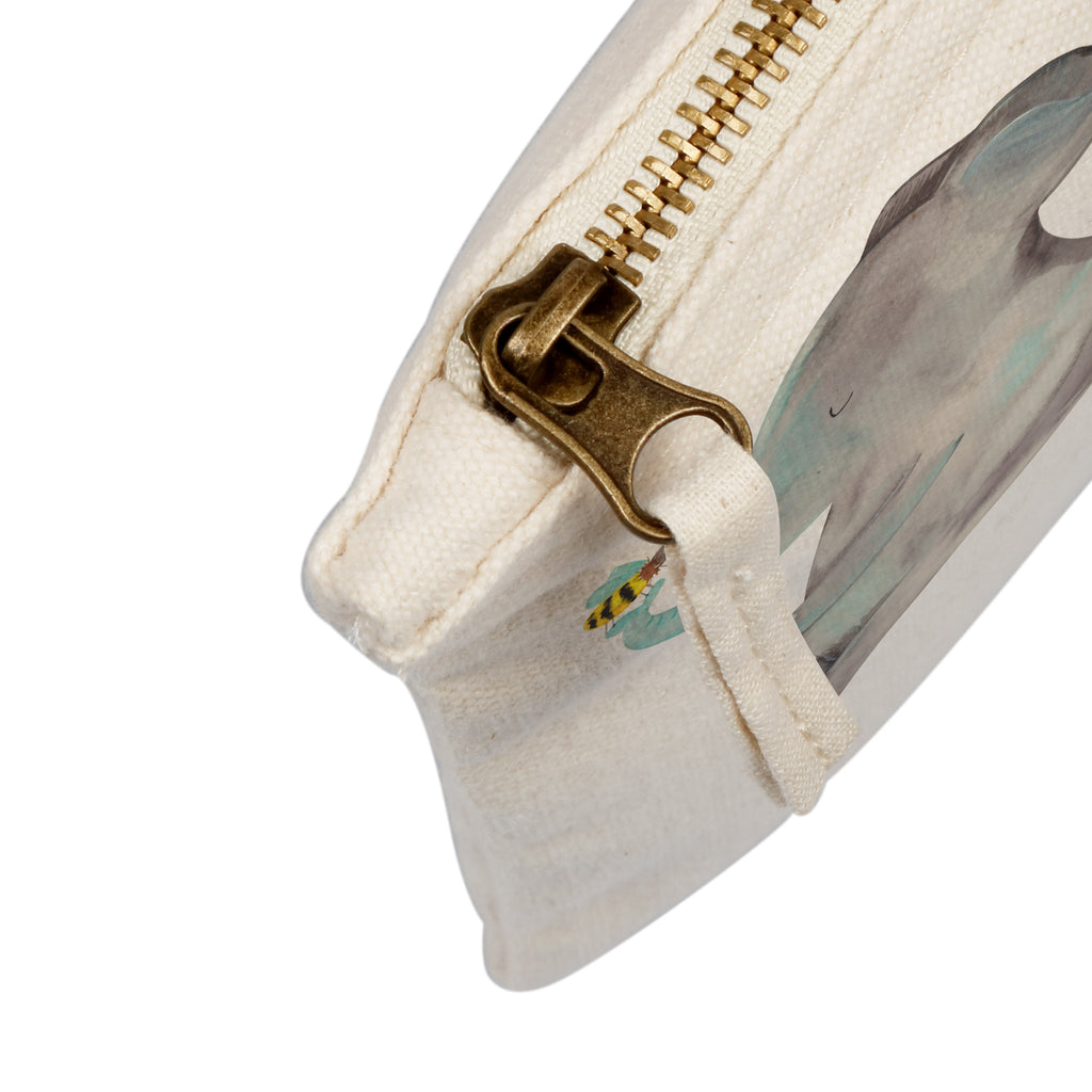 Schminktasche Elefant & Biene Schminktasche, Kosmetiktasche, Kosmetikbeutel, Stiftemäppchen, Etui, Federmappe, Makeup, XXL, Schminketui, Kosmetiketui, Schlamperetui, Tiermotive, Gute Laune, lustige Sprüche, Tiere, Elefant, Biene, Liebe, Liebesbeweis, Jahrestag, Liebesgeschenk, Heiratsantrag, Hochzeitsgeschenk, Liebesspruch