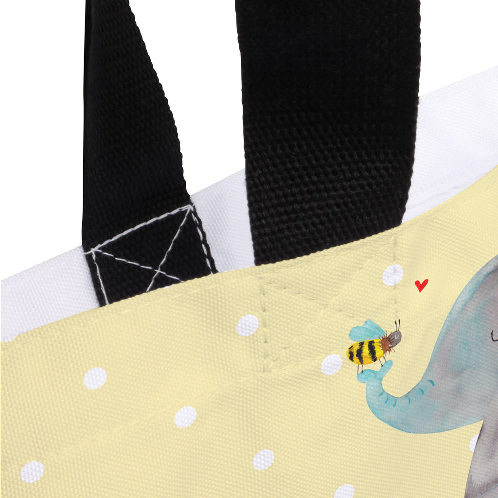 Shopper Elefant & Biene Beutel, Einkaufstasche, Tasche, Strandtasche, Einkaufsbeutel, Shopper, Schultasche, Freizeittasche, Tragebeutel, Schulbeutel, Alltagstasche, Tiermotive, Gute Laune, lustige Sprüche, Tiere, Elefant, Biene, Liebe, Liebesbeweis, Jahrestag, Liebesgeschenk, Heiratsantrag, Hochzeitsgeschenk, Liebesspruch