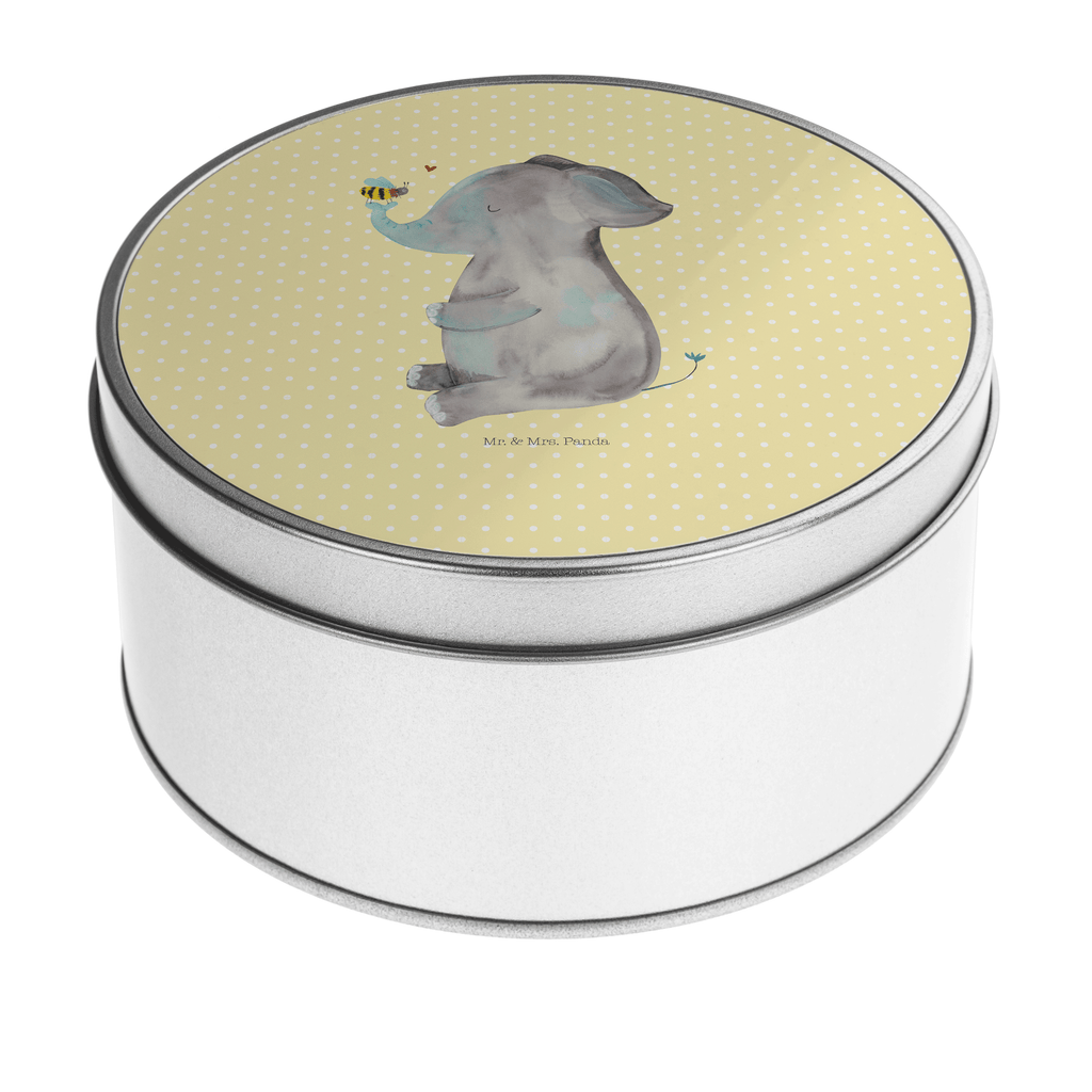 Blechdose rund Elefant & Biene Metalldose, Keksdose, Dose, Vorratsdose, Geschenkbox, Tiermotive, Gute Laune, lustige Sprüche, Tiere, Elefant, Biene, Liebe, Liebesbeweis, Jahrestag, Liebesgeschenk, Heiratsantrag, Hochzeitsgeschenk, Liebesspruch