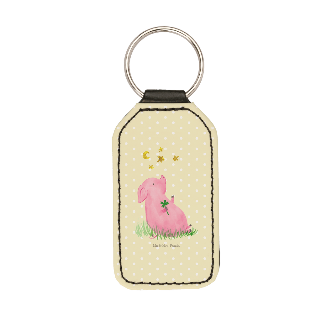 Rechteckig Schlüsselanhänger Glücksschwein Schlüsselanhänger, Anhänger, Taschenanhänger, Glücksbringer, Schutzengel, Tiermotive, Gute Laune, lustige Sprüche, Tiere, Glücksschwein. Glück, Schwein, Schweinchen, Sterne, Sernchen, Ziele, Träume, Motivation