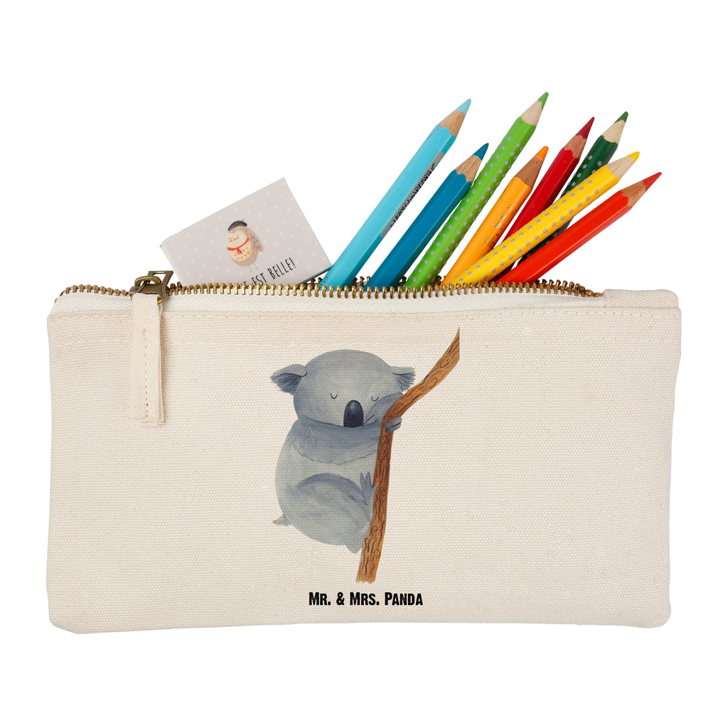 Schminktasche Koalabär Schminktasche, Kosmetiktasche, Kosmetikbeutel, Stiftemäppchen, Etui, Federmappe, Makeup, XXL, Schminketui, Kosmetiketui, Schlamperetui, Tiermotive, Gute Laune, lustige Sprüche, Tiere, Koala, träumen, Traum, schlafen, Schlafzimmer, Traumland, Bär, Koalabär