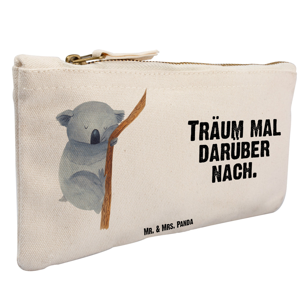 Schminktasche Koalabär Schminktasche, Kosmetiktasche, Kosmetikbeutel, Stiftemäppchen, Etui, Federmappe, Makeup, XXL, Schminketui, Kosmetiketui, Schlamperetui, Tiermotive, Gute Laune, lustige Sprüche, Tiere, Koala, träumen, Traum, schlafen, Schlafzimmer, Traumland, Bär, Koalabär
