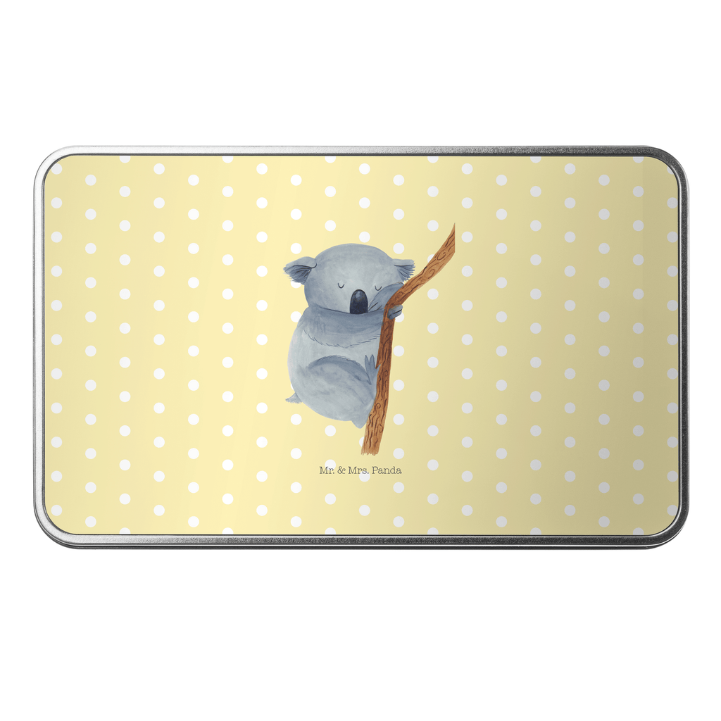 Metalldose rechteckig Koalabär Blechdose, Metalldose, Blechbox, Container, Keksdose, Vorratsdose, Vorratsbox, Döschen, Versperbox, Vesperdose, Aufbewahrungsdose, Aufbewahrungsbox, Aluminiumdose, Dose, Tiermotive, Gute Laune, lustige Sprüche, Tiere, Koala, träumen, Traum, schlafen, Schlafzimmer, Traumland, Bär, Koalabär