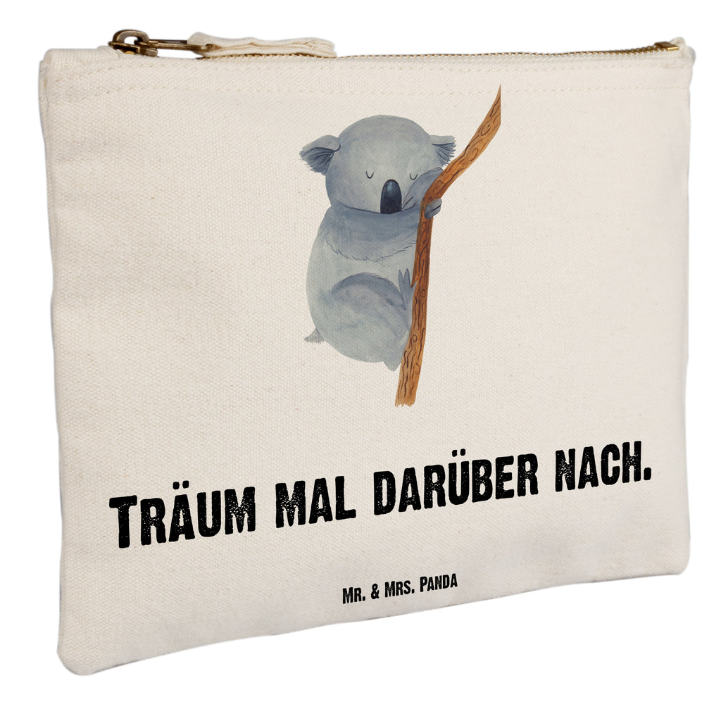 Schminktasche Koalabär Schminktasche, Kosmetiktasche, Kosmetikbeutel, Stiftemäppchen, Etui, Federmappe, Makeup, XXL, Schminketui, Kosmetiketui, Schlamperetui, Tiermotive, Gute Laune, lustige Sprüche, Tiere, Koala, träumen, Traum, schlafen, Schlafzimmer, Traumland, Bär, Koalabär