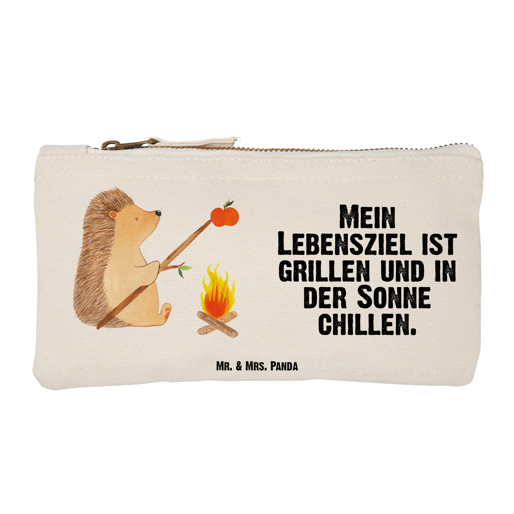 Schminktasche Igel grillt Schminktasche, Kosmetiktasche, Kosmetikbeutel, Stiftemäppchen, Etui, Federmappe, Makeup, XXL, Schminketui, Kosmetiketui, Schlamperetui, Tiermotive, Gute Laune, lustige Sprüche, Tiere, Igel, Grillen, Ziele, Motivation, arbeitslos, Sinn des Lebens, Spruch