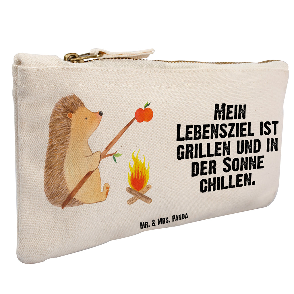 Schminktasche Igel grillt Schminktasche, Kosmetiktasche, Kosmetikbeutel, Stiftemäppchen, Etui, Federmappe, Makeup, XXL, Schminketui, Kosmetiketui, Schlamperetui, Tiermotive, Gute Laune, lustige Sprüche, Tiere, Igel, Grillen, Ziele, Motivation, arbeitslos, Sinn des Lebens, Spruch