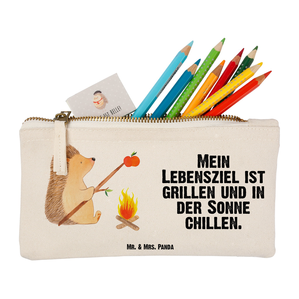 Schminktasche Igel grillt Schminktasche, Kosmetiktasche, Kosmetikbeutel, Stiftemäppchen, Etui, Federmappe, Makeup, XXL, Schminketui, Kosmetiketui, Schlamperetui, Tiermotive, Gute Laune, lustige Sprüche, Tiere, Igel, Grillen, Ziele, Motivation, arbeitslos, Sinn des Lebens, Spruch