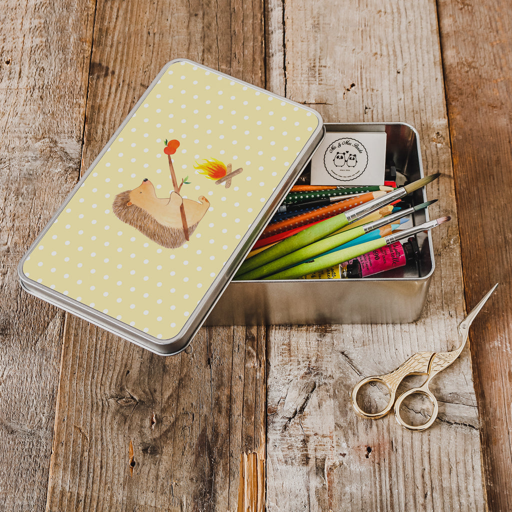 Metalldose rechteckig Igel grillt Blechdose, Metalldose, Blechbox, Container, Keksdose, Vorratsdose, Vorratsbox, Döschen, Versperbox, Vesperdose, Aufbewahrungsdose, Aufbewahrungsbox, Aluminiumdose, Dose, Tiermotive, Gute Laune, lustige Sprüche, Tiere, Igel, Grillen, Ziele, Motivation, arbeitslos, Sinn des Lebens, Spruch