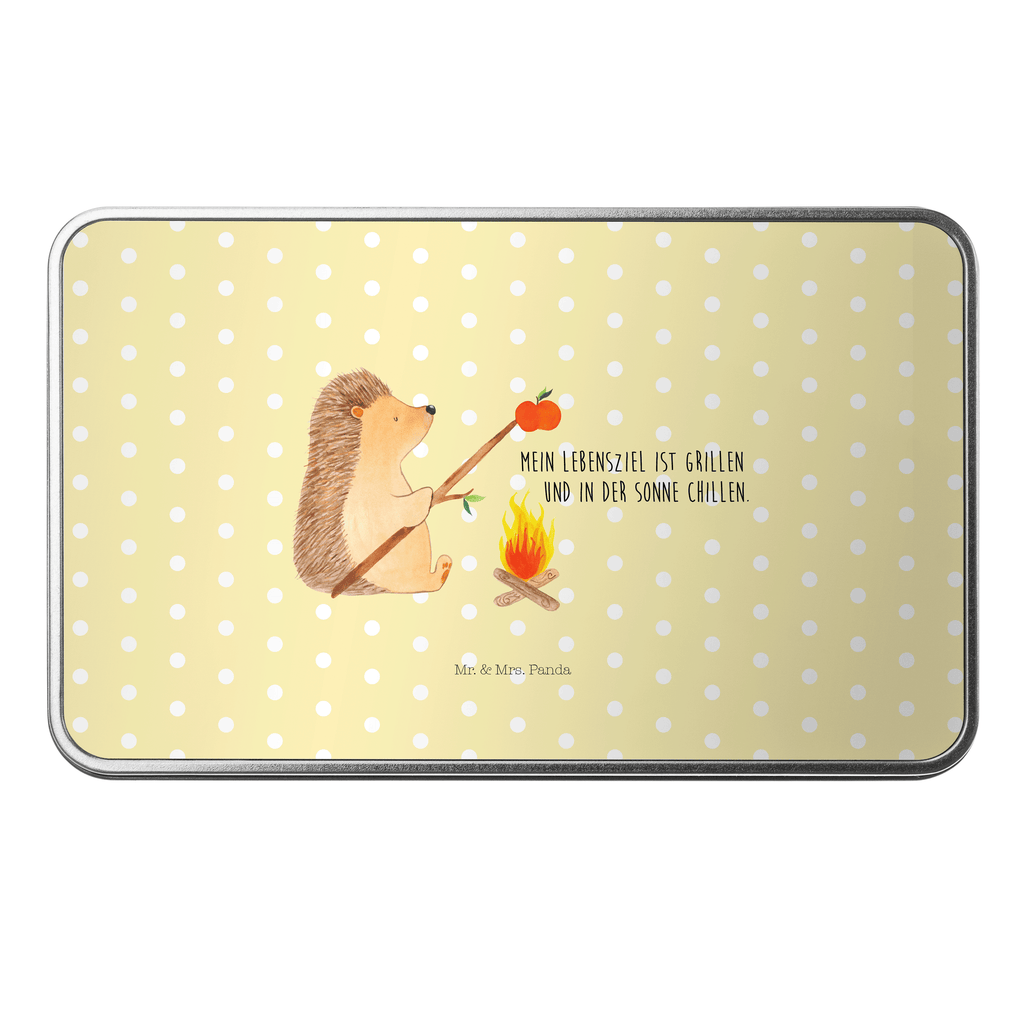 Metalldose rechteckig Igel grillt Blechdose, Metalldose, Blechbox, Container, Keksdose, Vorratsdose, Vorratsbox, Döschen, Versperbox, Vesperdose, Aufbewahrungsdose, Aufbewahrungsbox, Aluminiumdose, Dose, Tiermotive, Gute Laune, lustige Sprüche, Tiere, Igel, Grillen, Ziele, Motivation, arbeitslos, Sinn des Lebens, Spruch