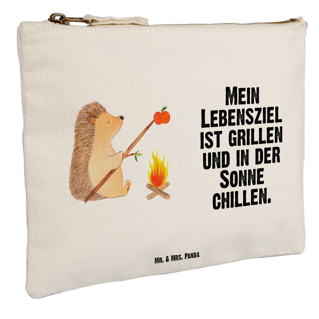 Schminktasche Igel grillt Schminktasche, Kosmetiktasche, Kosmetikbeutel, Stiftemäppchen, Etui, Federmappe, Makeup, XXL, Schminketui, Kosmetiketui, Schlamperetui, Tiermotive, Gute Laune, lustige Sprüche, Tiere, Igel, Grillen, Ziele, Motivation, arbeitslos, Sinn des Lebens, Spruch