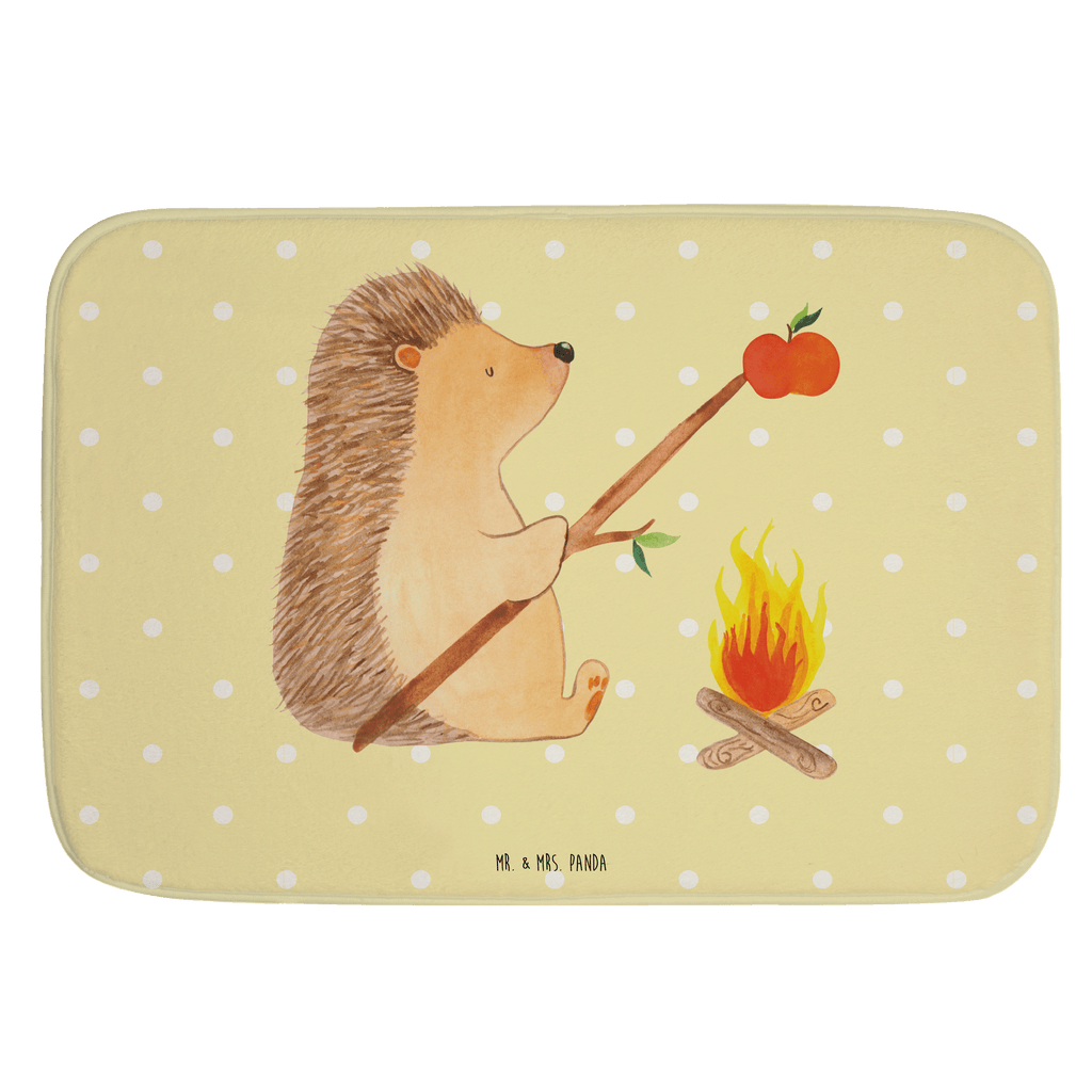 Badvorleger Igel grillt Badematte, Badteppich, Duschvorleger, Badezimmerteppich, Badezimmermatte, Badvorleger, Duschmatte, Duschteppich, Tiermotive, Gute Laune, lustige Sprüche, Tiere, Igel, Grillen, Ziele, Motivation, arbeitslos, Sinn des Lebens, Spruch
