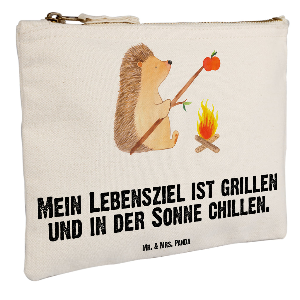 Schminktasche Igel grillt Schminktasche, Kosmetiktasche, Kosmetikbeutel, Stiftemäppchen, Etui, Federmappe, Makeup, XXL, Schminketui, Kosmetiketui, Schlamperetui, Tiermotive, Gute Laune, lustige Sprüche, Tiere, Igel, Grillen, Ziele, Motivation, arbeitslos, Sinn des Lebens, Spruch