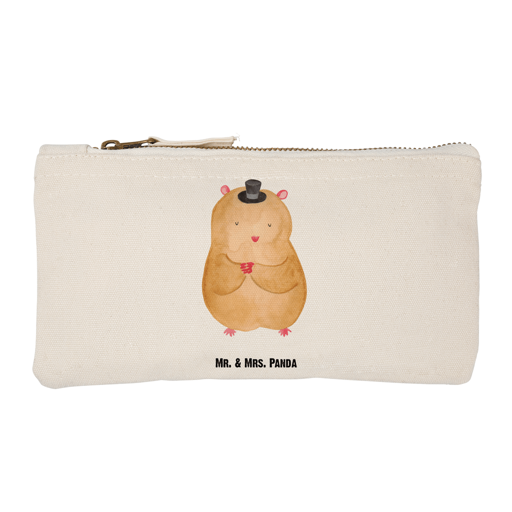 Schminktasche Hamster mit Hut Schminktasche, Kosmetiktasche, Kosmetikbeutel, Stiftemäppchen, Etui, Federmappe, Makeup, XXL, Schminketui, Kosmetiketui, Schlamperetui, Tiermotive, Gute Laune, lustige Sprüche, Tiere, Hamster, Hut, Magier, Zylinder, Zwerghamster, Zauberer, Houdini