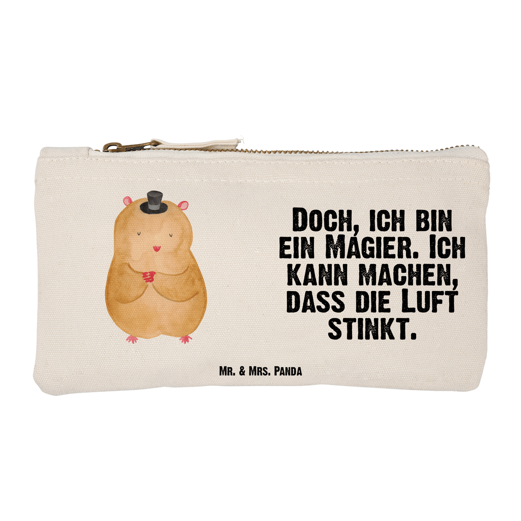 Schminktasche Hamster mit Hut Schminktasche, Kosmetiktasche, Kosmetikbeutel, Stiftemäppchen, Etui, Federmappe, Makeup, XXL, Schminketui, Kosmetiketui, Schlamperetui, Tiermotive, Gute Laune, lustige Sprüche, Tiere, Hamster, Hut, Magier, Zylinder, Zwerghamster, Zauberer, Houdini
