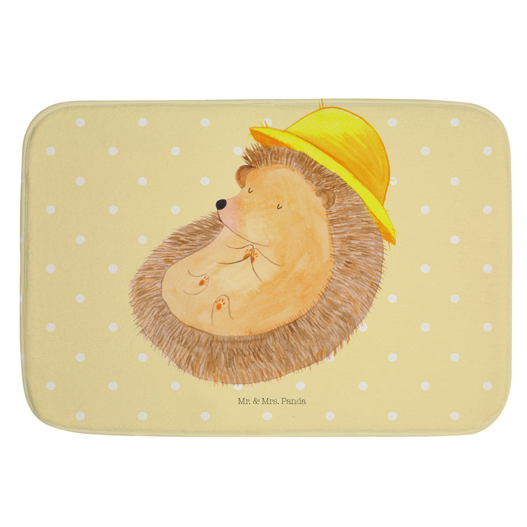Badvorleger Igel betet Badematte, Badteppich, Duschvorleger, Badezimmerteppich, Badezimmermatte, Badvorleger, Duschmatte, Duschteppich, Tiermotive, Gute Laune, lustige Sprüche, Tiere, Igel, Igel mit Hut, Sonnenhut, Gott, Amen, beten, Leben, Dankbarkeit, Dankbar sein, dankbar, genießen