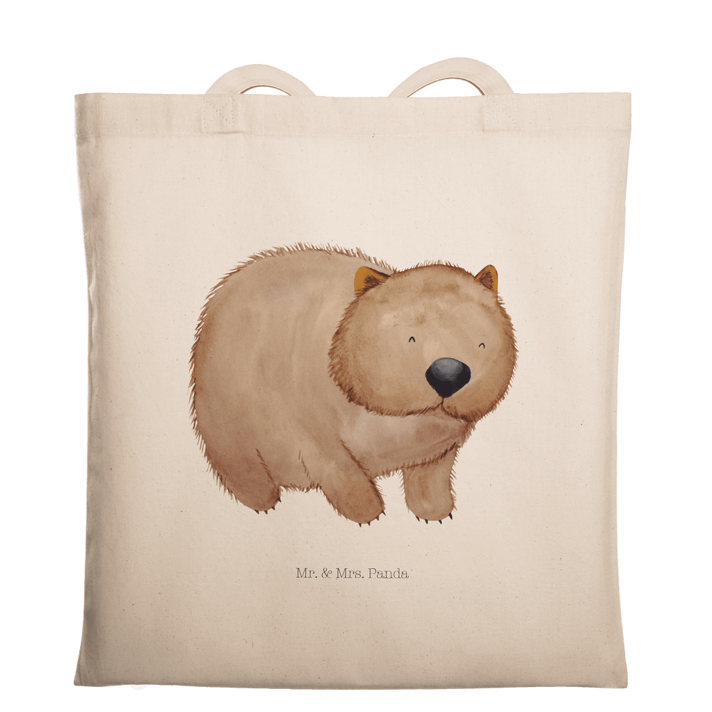 Tragetasche Wombat Beuteltasche, Beutel, Einkaufstasche, Jutebeutel, Stoffbeutel, Tiermotive, Gute Laune, lustige Sprüche, Tiere, Wombat, Das Leben ist schön, Motivation, Spruch, Australien