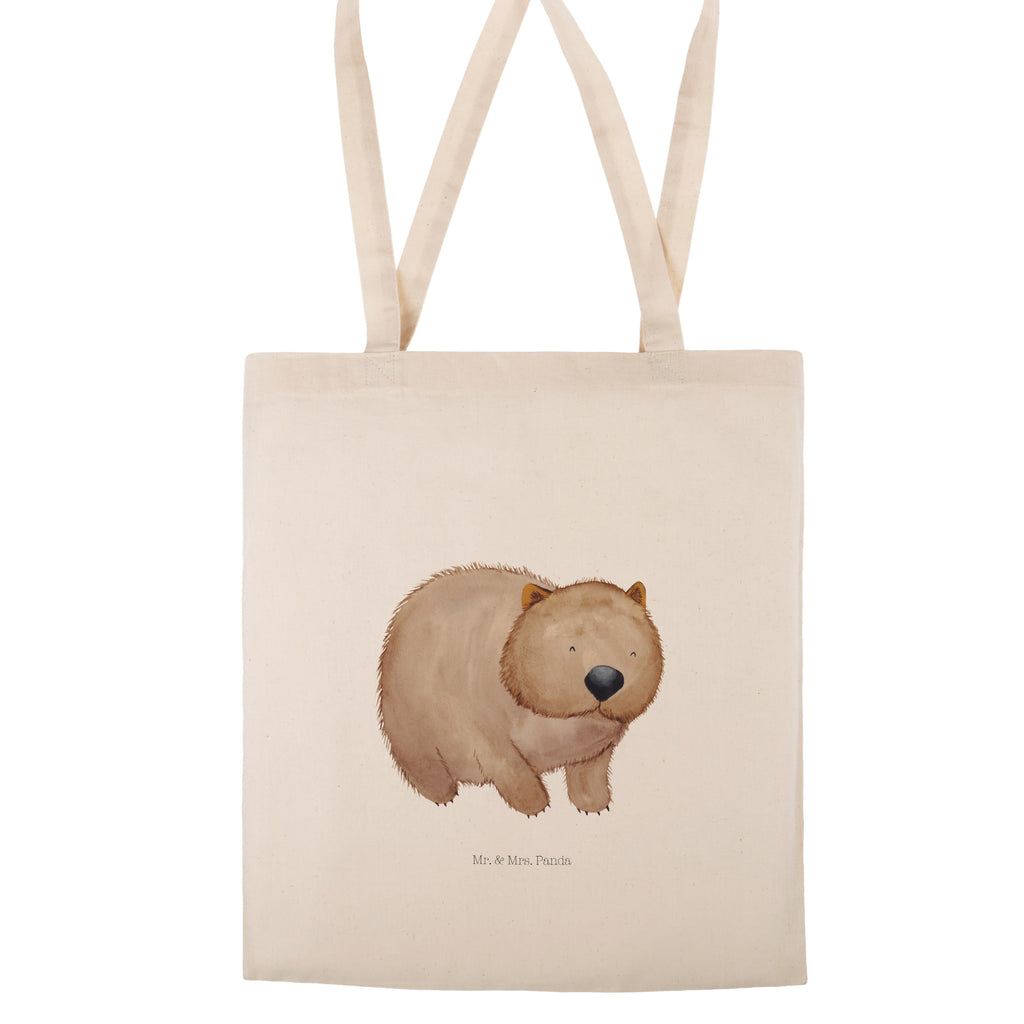 Tragetasche Wombat Beuteltasche, Beutel, Einkaufstasche, Jutebeutel, Stoffbeutel, Tiermotive, Gute Laune, lustige Sprüche, Tiere, Wombat, Das Leben ist schön, Motivation, Spruch, Australien