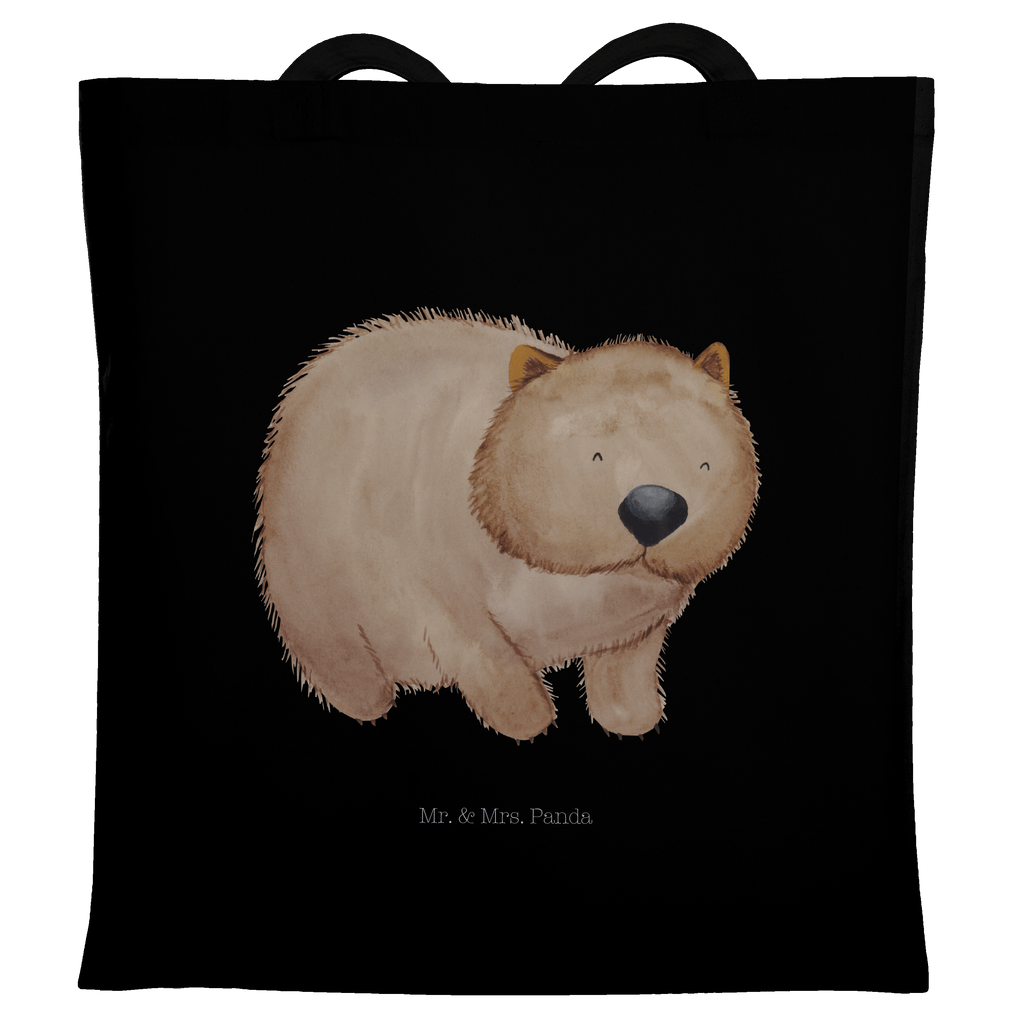 Tragetasche Wombat Beuteltasche, Beutel, Einkaufstasche, Jutebeutel, Stoffbeutel, Tiermotive, Gute Laune, lustige Sprüche, Tiere, Wombat, Das Leben ist schön, Motivation, Spruch, Australien