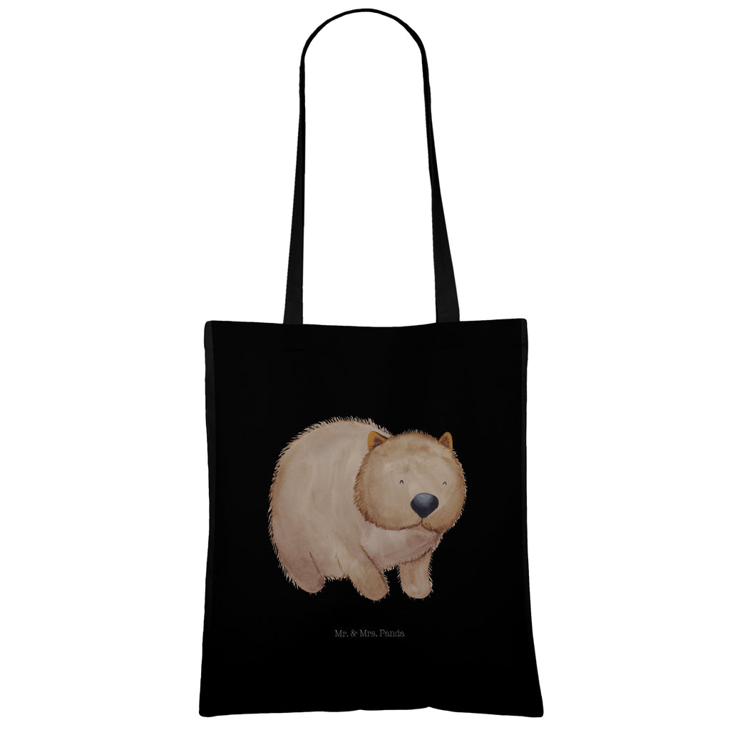 Tragetasche Wombat Beuteltasche, Beutel, Einkaufstasche, Jutebeutel, Stoffbeutel, Tiermotive, Gute Laune, lustige Sprüche, Tiere, Wombat, Das Leben ist schön, Motivation, Spruch, Australien