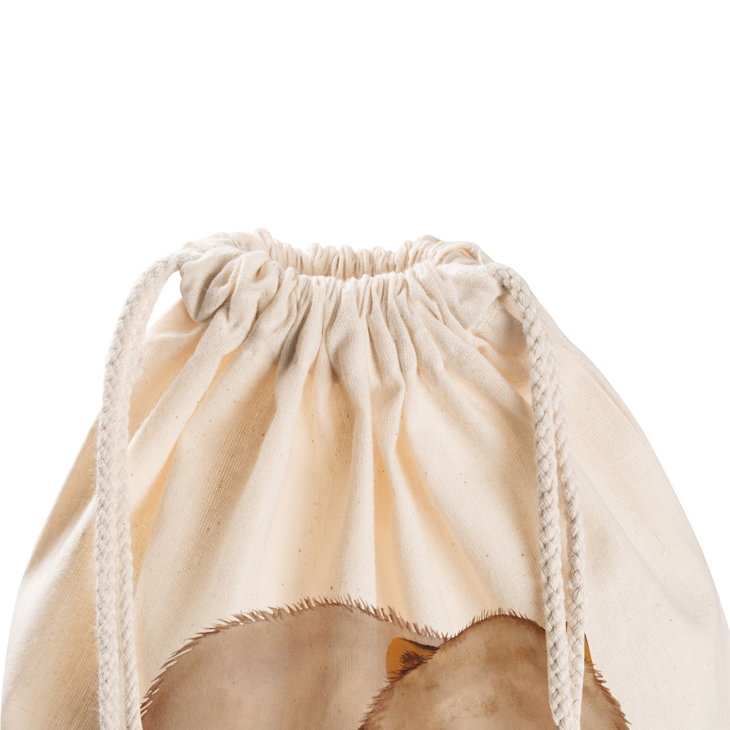 Sportbeutel Wombat Turnbeutel, Beutel, Sporttasche, Tasche, Stoffbeutel, Tiermotive, Gute Laune, lustige Sprüche, Tiere, Wombat, Das Leben ist schön, Motivation, Spruch, Australien