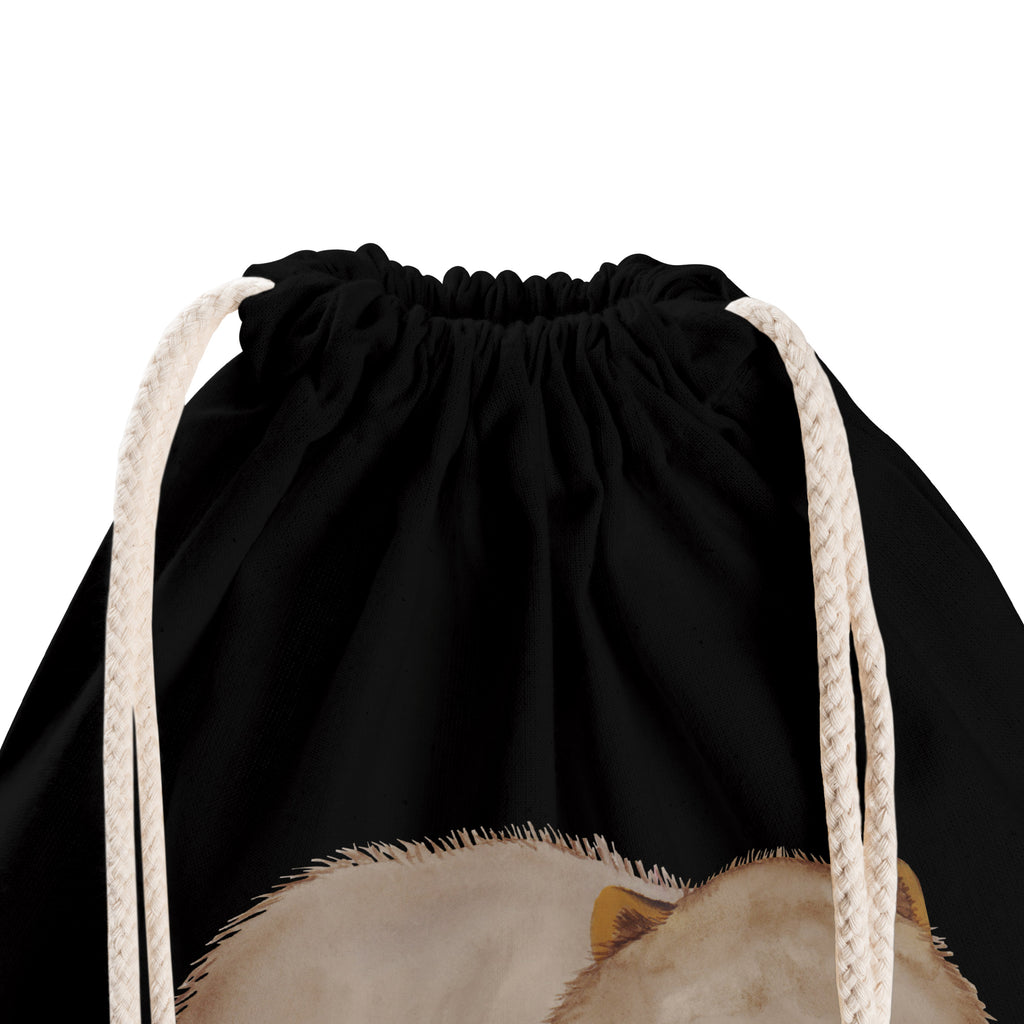 Sportbeutel Wombat Turnbeutel, Beutel, Sporttasche, Tasche, Stoffbeutel, Tiermotive, Gute Laune, lustige Sprüche, Tiere, Wombat, Das Leben ist schön, Motivation, Spruch, Australien