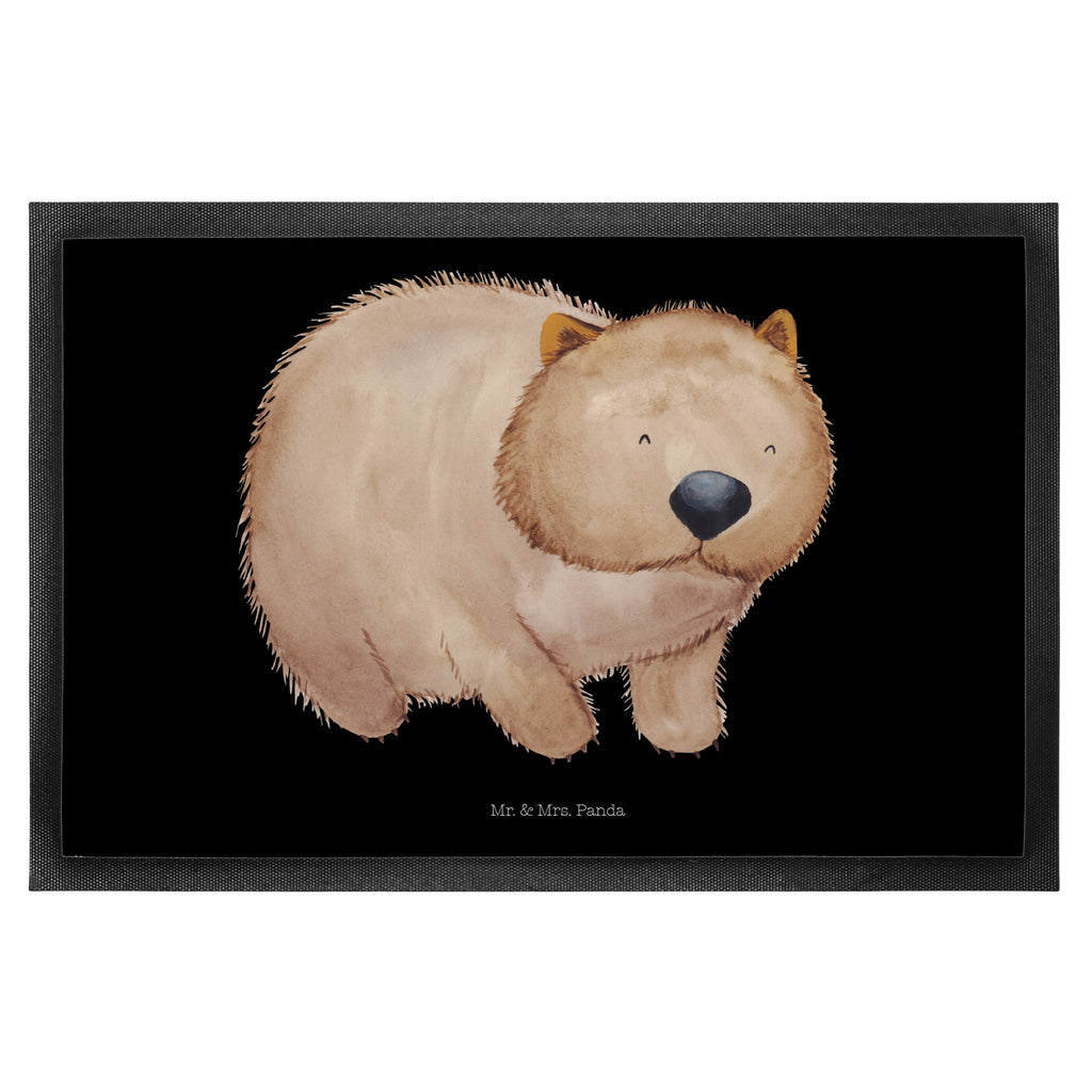 Fußmatte Wombat Türvorleger, Schmutzmatte, Fußabtreter, Matte, Schmutzfänger, Fußabstreifer, Schmutzfangmatte, Türmatte, Motivfußmatte, Haustürmatte, Vorleger, süße Tiermotive, gute Laune, lustige Sprüche, Tiere, Wombat, Das Leben ist schön, Motivation, Spruch, Australien