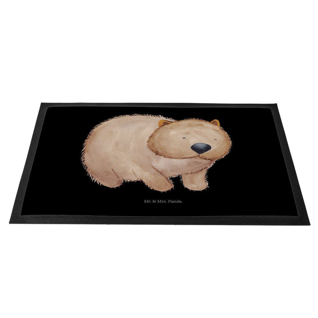 Fußmatte Wombat Türvorleger, Schmutzmatte, Fußabtreter, Matte, Schmutzfänger, Fußabstreifer, Schmutzfangmatte, Türmatte, Motivfußmatte, Haustürmatte, Vorleger, süße Tiermotive, gute Laune, lustige Sprüche, Tiere, Wombat, Das Leben ist schön, Motivation, Spruch, Australien