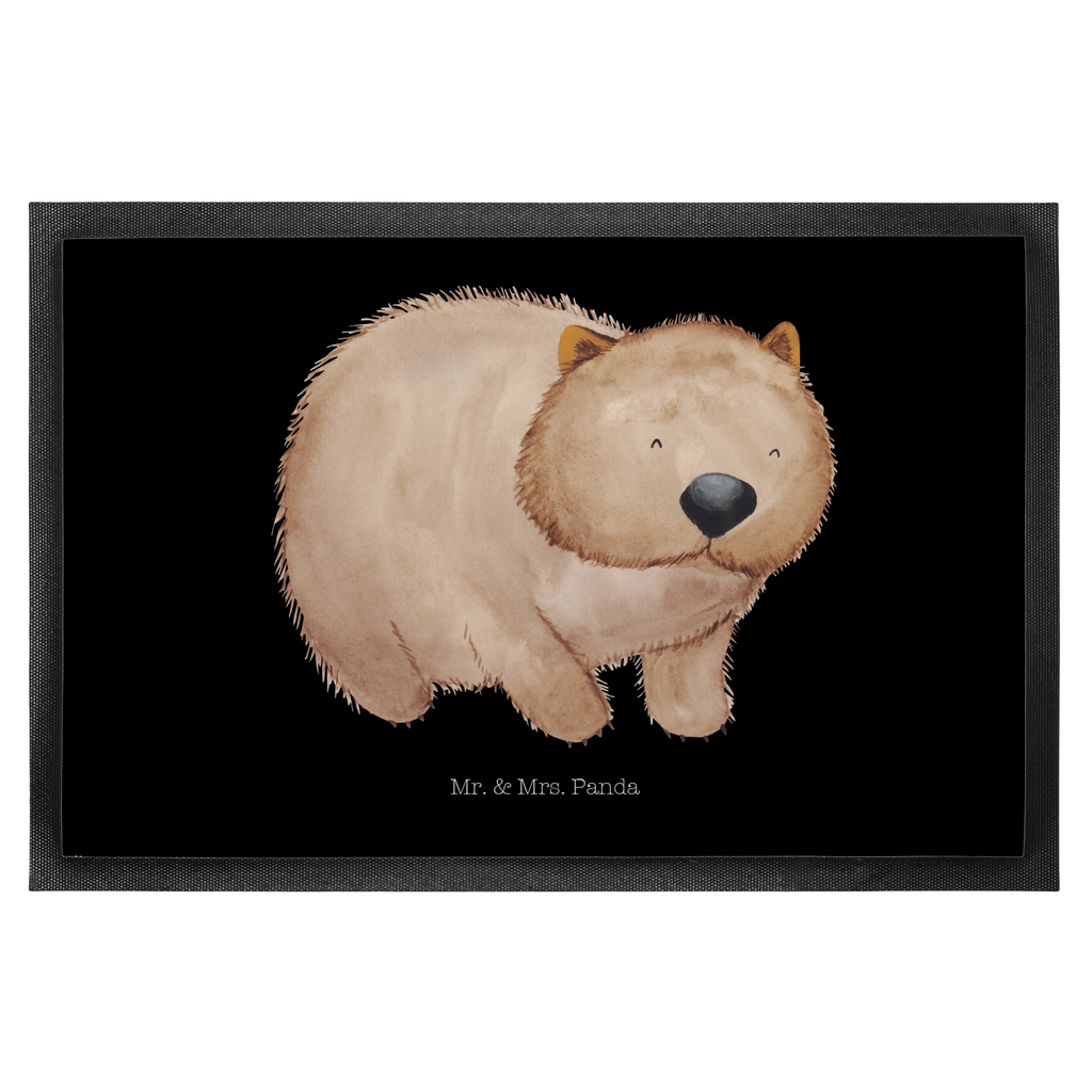 Fußmatte Wombat Türvorleger, Schmutzmatte, Fußabtreter, Matte, Schmutzfänger, Fußabstreifer, Schmutzfangmatte, Türmatte, Motivfußmatte, Haustürmatte, Vorleger, süße Tiermotive, gute Laune, lustige Sprüche, Tiere, Wombat, Das Leben ist schön, Motivation, Spruch, Australien