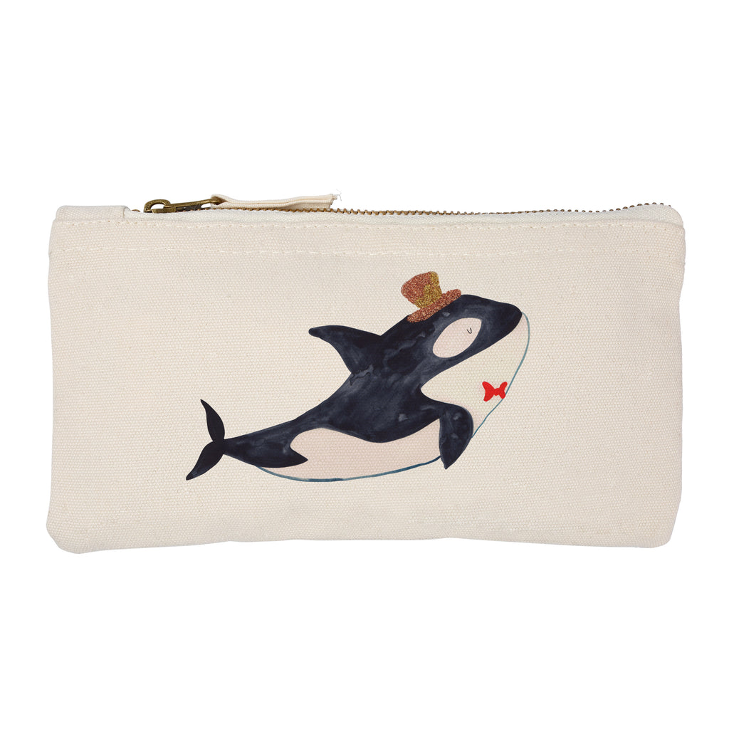 Schminktasche Orca Zylinder Schminktasche, Kosmetiktasche, Kosmetikbeutel, Stiftemäppchen, Etui, Federmappe, Makeup, XXL, Schminketui, Kosmetiketui, Schlamperetui, Meerestiere, Meer, Urlaub, Narwal, Glitter, Konfetti, Glitzer, Geburtstag, Feier, Fete, Fest, Glückwunsch, Orca