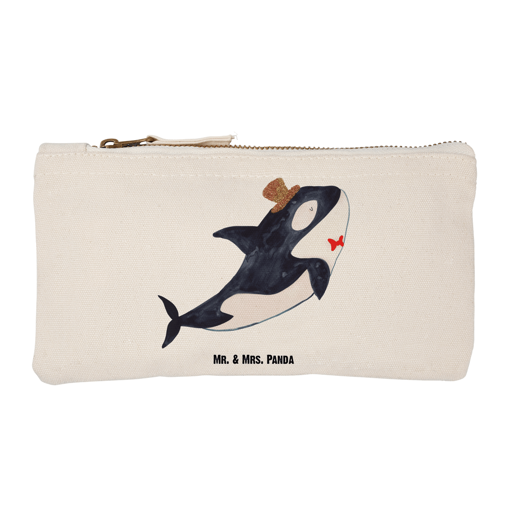 Schminktasche Orca Zylinder Schminktasche, Kosmetiktasche, Kosmetikbeutel, Stiftemäppchen, Etui, Federmappe, Makeup, XXL, Schminketui, Kosmetiketui, Schlamperetui, Meerestiere, Meer, Urlaub, Narwal, Glitter, Konfetti, Glitzer, Geburtstag, Feier, Fete, Fest, Glückwunsch, Orca