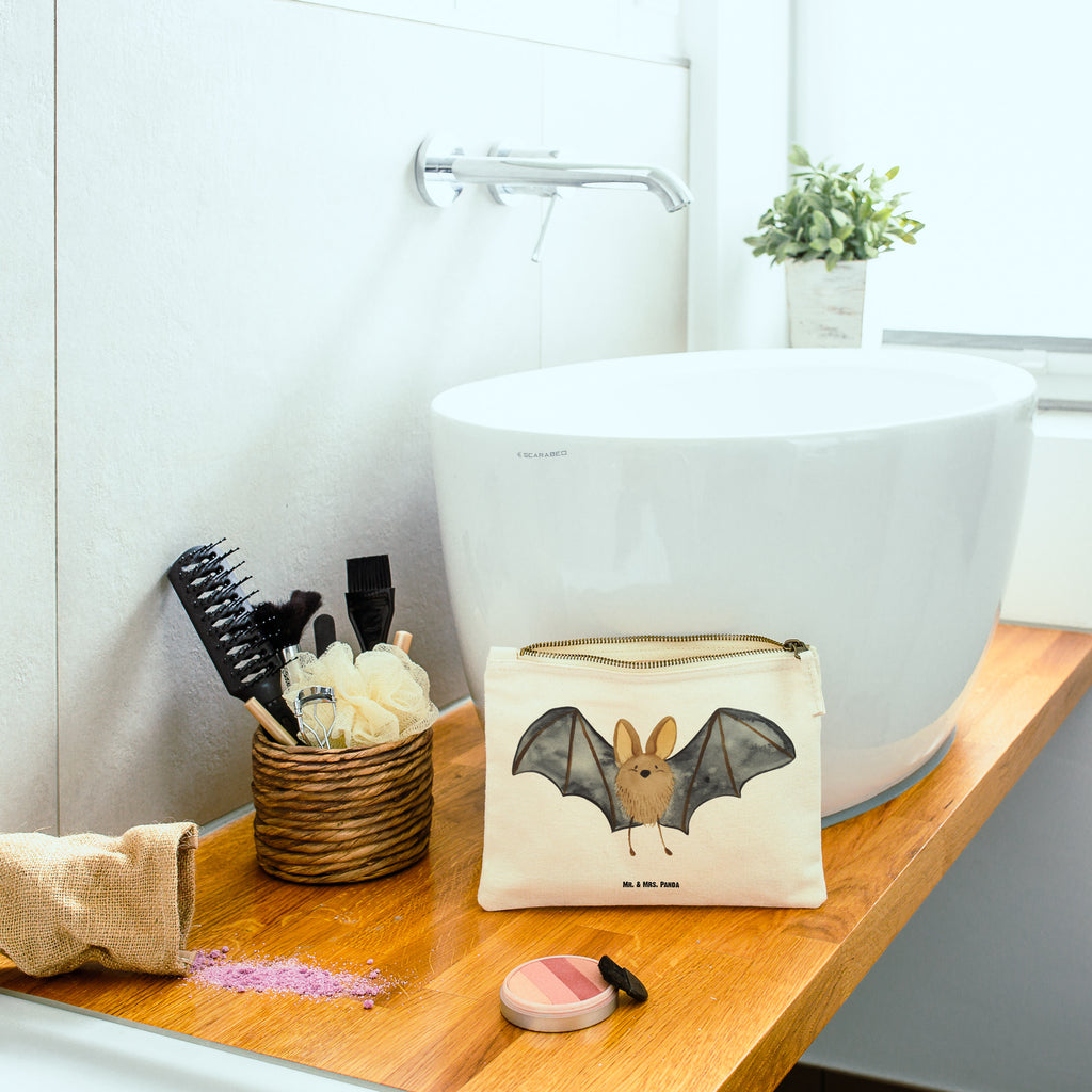 Schminktasche Fledermaus Flügel Schminktasche, Kosmetiktasche, Kosmetikbeutel, Stiftemäppchen, Etui, Federmappe, Makeup, XXL, Schminketui, Kosmetiketui, Schlamperetui, Tiermotive, Gute Laune, lustige Sprüche, Tiere