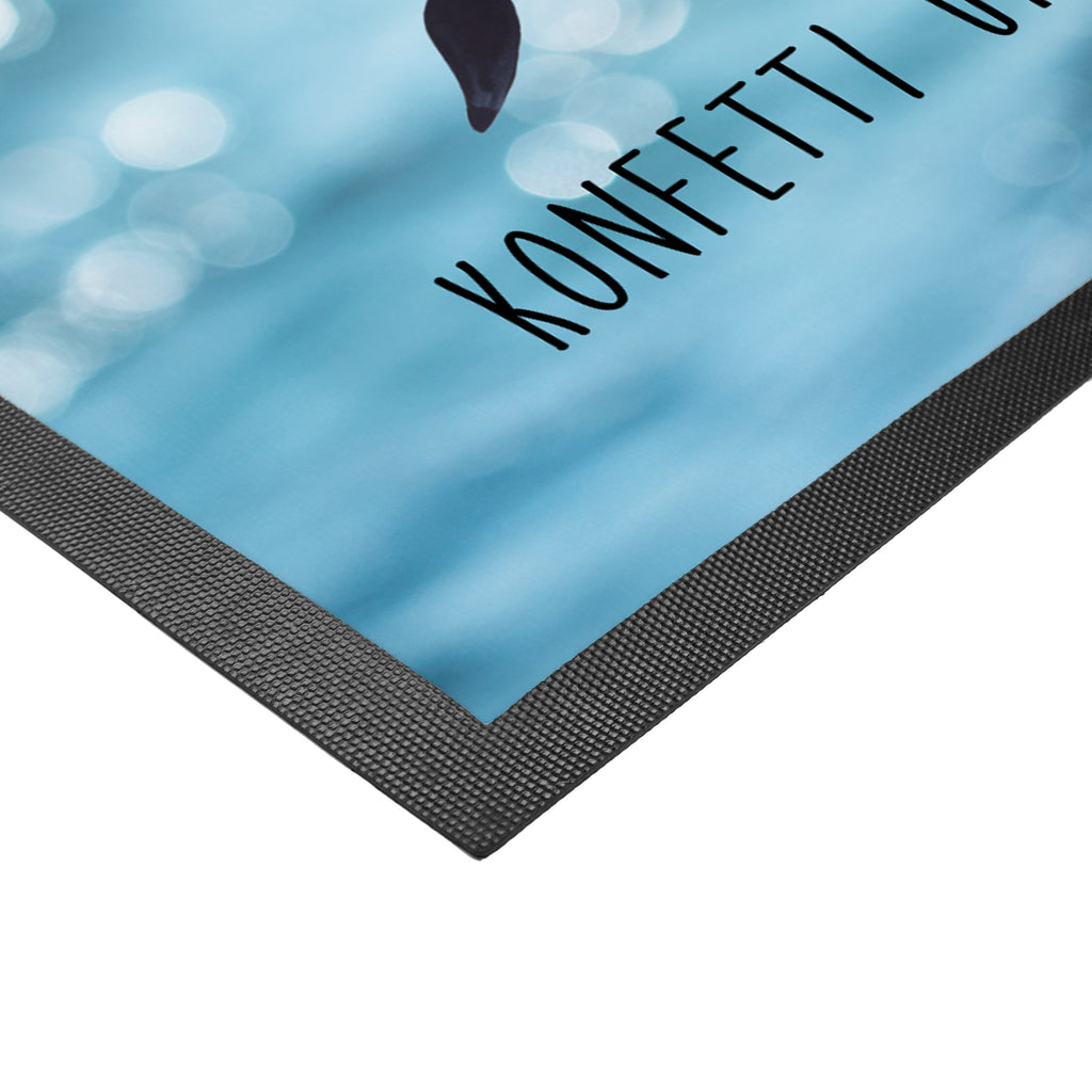 Fußmatte Orca Zylinder Narwal, Glitter, Konfetti, Glitzer, Geburtstag, Feier, Fete, Fest, Glückwunsch, Orca Türvorleger, Schmutzmatte, Fußabtreter, Matte, Schmutzfänger, Fußabstreifer, Schmutzfangmatte, Türmatte, Motivfußmatte,  Haustürmatte, Vorleger  Meerestiere, Meer, Urlaub