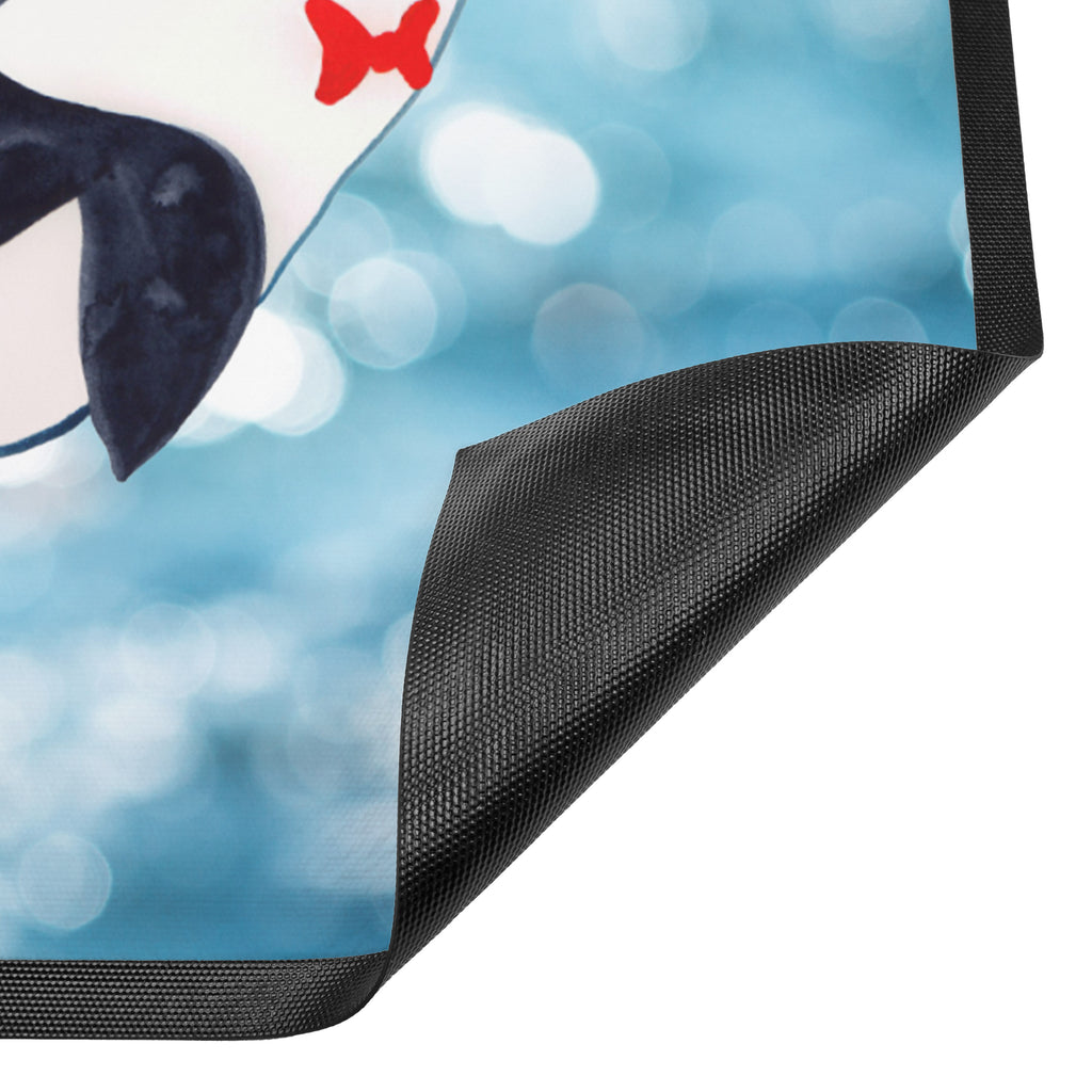 Fußmatte Orca Zylinder Narwal, Glitter, Konfetti, Glitzer, Geburtstag, Feier, Fete, Fest, Glückwunsch, Orca Türvorleger, Schmutzmatte, Fußabtreter, Matte, Schmutzfänger, Fußabstreifer, Schmutzfangmatte, Türmatte, Motivfußmatte,  Haustürmatte, Vorleger  Meerestiere, Meer, Urlaub