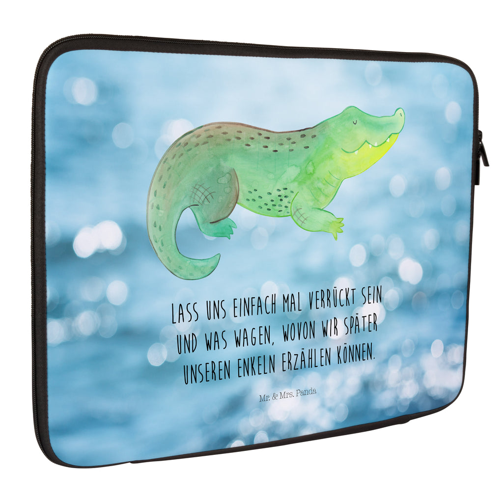 20 x 28 Notebook Tasche  Krokodil Notebook Tasche, Laptop, Computertasche, Tasche, Meerestiere, Meer, Urlaub, Krokodil, Krokodile, verrückt sein, spontan sein, Abenteuerlust, Reiselust, Freundin, beste Freundin, Lieblingsmensch