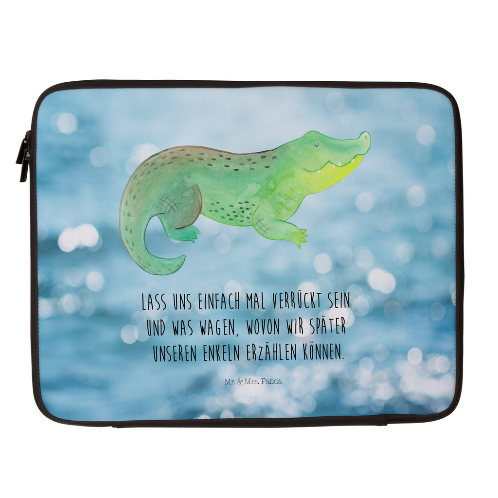 20 x 28 Notebook Tasche  Krokodil Notebook Tasche, Laptop, Computertasche, Tasche, Meerestiere, Meer, Urlaub, Krokodil, Krokodile, verrückt sein, spontan sein, Abenteuerlust, Reiselust, Freundin, beste Freundin, Lieblingsmensch