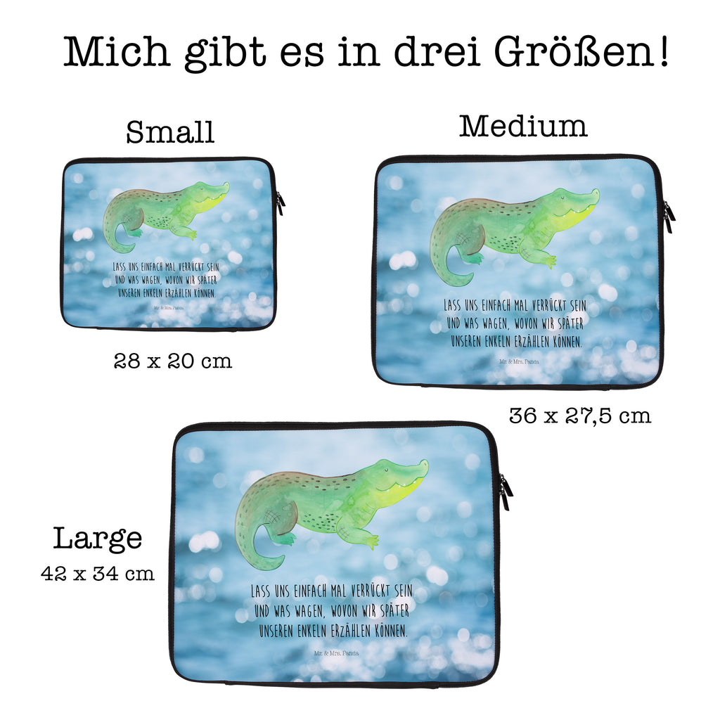 20 x 28 Notebook Tasche  Krokodil Notebook Tasche, Laptop, Computertasche, Tasche, Meerestiere, Meer, Urlaub, Krokodil, Krokodile, verrückt sein, spontan sein, Abenteuerlust, Reiselust, Freundin, beste Freundin, Lieblingsmensch
