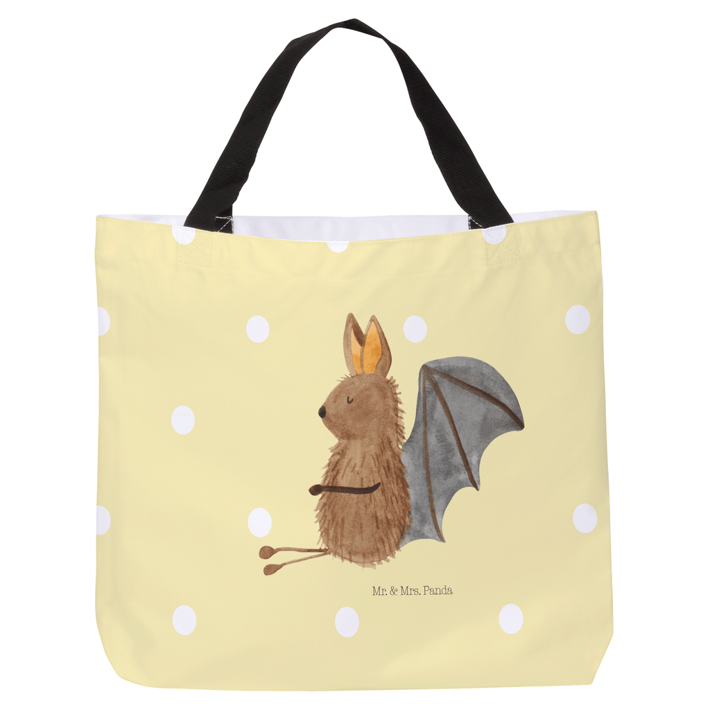 Shopper Fledermaus sitzend Beutel, Einkaufstasche, Tasche, Strandtasche, Einkaufsbeutel, Shopper, Schultasche, Freizeittasche, Tragebeutel, Schulbeutel, Alltagstasche, Tiermotive, Gute Laune, lustige Sprüche, Tiere, Fledermaus, Fledermäuse, Motivation, entspannen