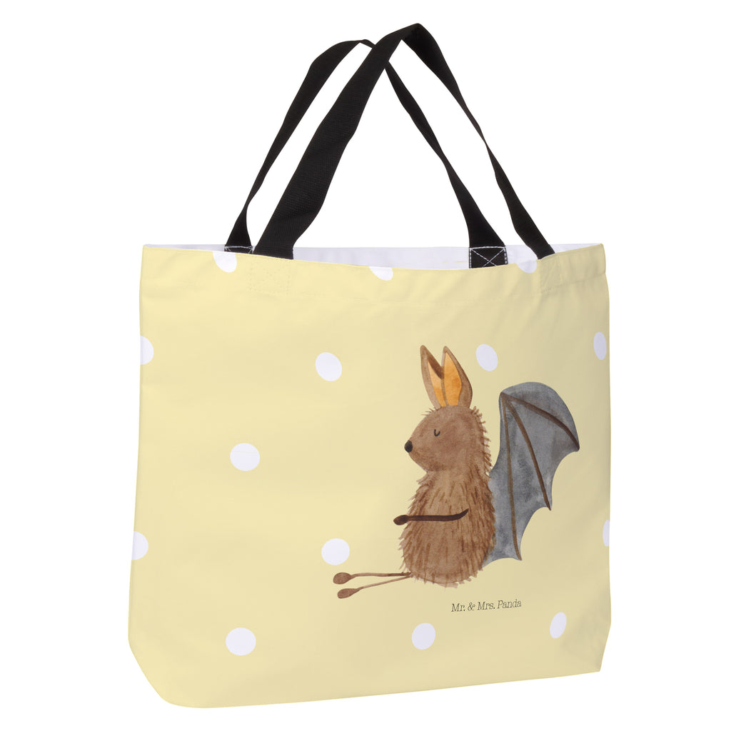 Shopper Fledermaus sitzend Beutel, Einkaufstasche, Tasche, Strandtasche, Einkaufsbeutel, Shopper, Schultasche, Freizeittasche, Tragebeutel, Schulbeutel, Alltagstasche, Tiermotive, Gute Laune, lustige Sprüche, Tiere, Fledermaus, Fledermäuse, Motivation, entspannen