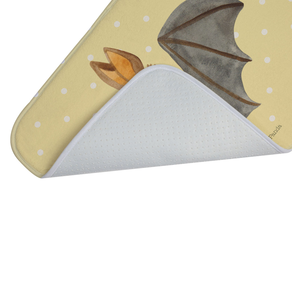 Badvorleger Fledermaus sitzend Badematte, Badteppich, Duschvorleger, Badezimmerteppich, Badezimmermatte, Badvorleger, Duschmatte, Duschteppich, Tiermotive, Gute Laune, lustige Sprüche, Tiere, Fledermaus, Fledermäuse, Motivation, entspannen