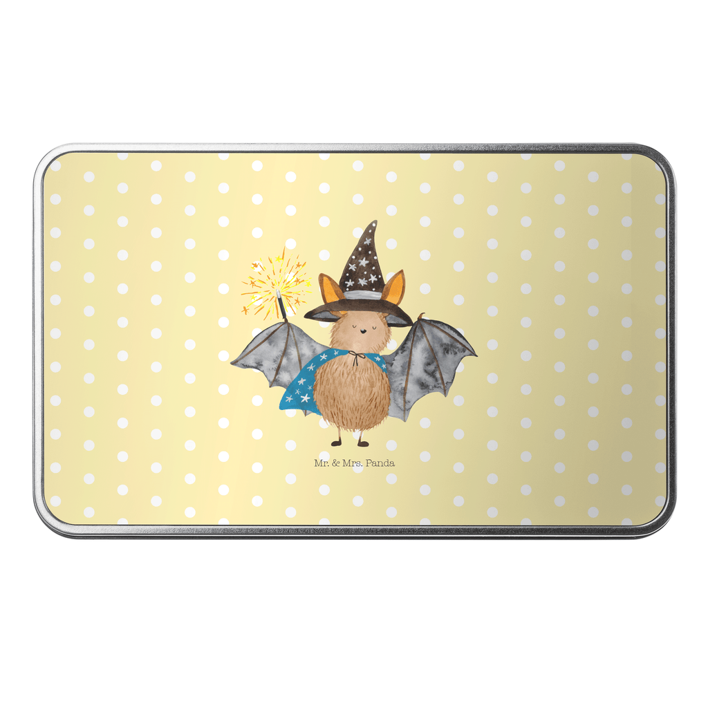 Metalldose rechteckig Fledermaus Zauberer Blechdose, Metalldose, Blechbox, Container, Keksdose, Vorratsdose, Vorratsbox, Döschen, Versperbox, Vesperdose, Aufbewahrungsdose, Aufbewahrungsbox, Aluminiumdose, Dose, Tiermotive, Gute Laune, lustige Sprüche, Tiere, Fledermaus, Fledermäuse, Zauberer, Magier, Frauen, reinsteigern