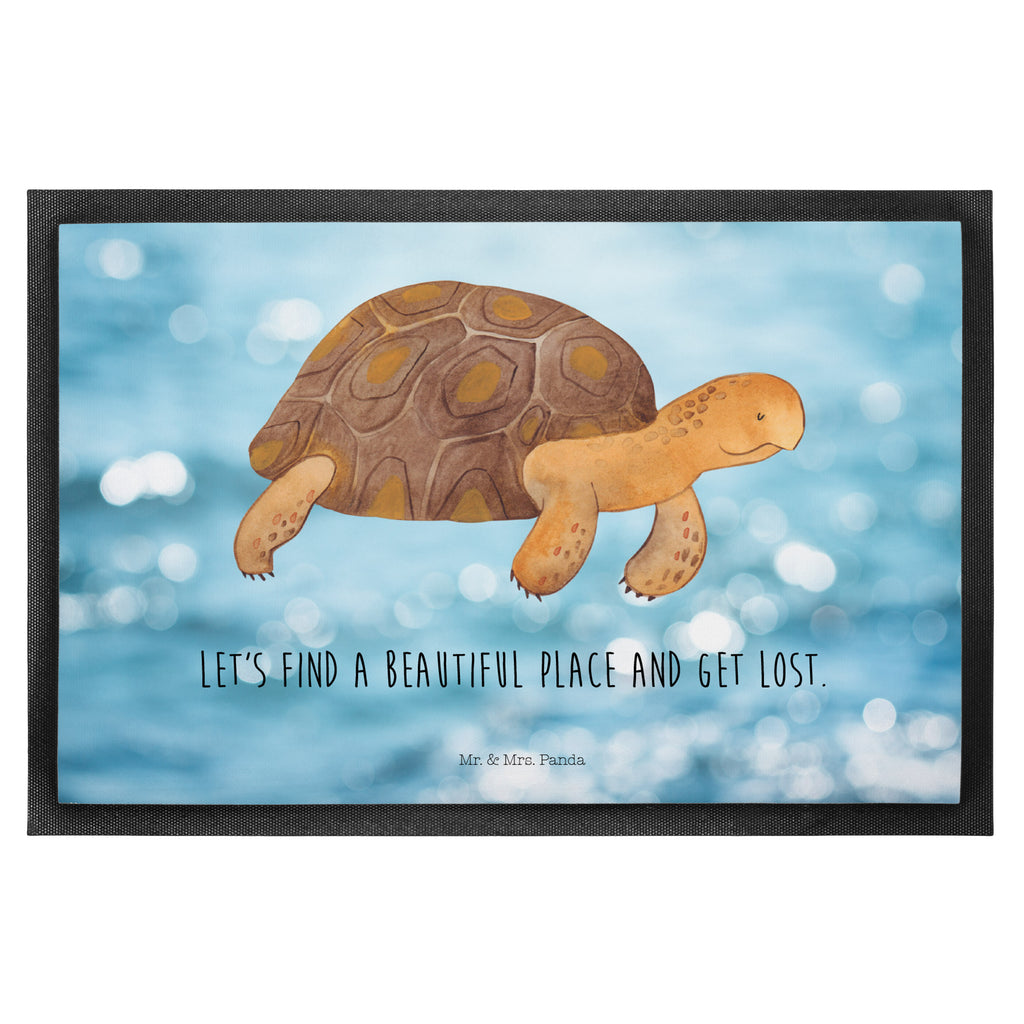 Fußmatte Schildkröte marschiert Schildkröte, Schildkröten, get lost, Abenteuer, Reiselust, Inspiration, Neustart, Motivation, Lieblingsmensch	 Türvorleger, Schmutzmatte, Fußabtreter, Matte, Schmutzfänger, Fußabstreifer, Schmutzfangmatte, Türmatte, Motivfußmatte,  Haustürmatte, Vorleger  Meerestiere, Meer, Urlaub