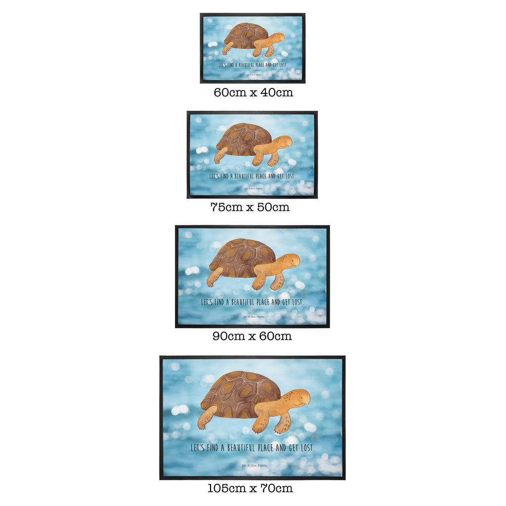 Fußmatte Schildkröte marschiert Schildkröte, Schildkröten, get lost, Abenteuer, Reiselust, Inspiration, Neustart, Motivation, Lieblingsmensch	 Türvorleger, Schmutzmatte, Fußabtreter, Matte, Schmutzfänger, Fußabstreifer, Schmutzfangmatte, Türmatte, Motivfußmatte,  Haustürmatte, Vorleger  Meerestiere, Meer, Urlaub