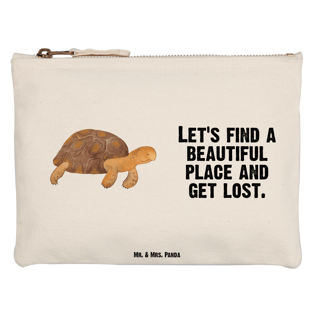 Schminktasche Schildkröte marschiert Schminktasche, Kosmetiktasche, Kosmetikbeutel, Stiftemäppchen, Etui, Federmappe, Makeup, XXL, Schminketui, Kosmetiketui, Schlamperetui, Meerestiere, Meer, Urlaub, Schildkröte, Schildkröten, get lost, Abenteuer, Reiselust, Inspiration, Neustart, Motivation, Lieblingsmensch