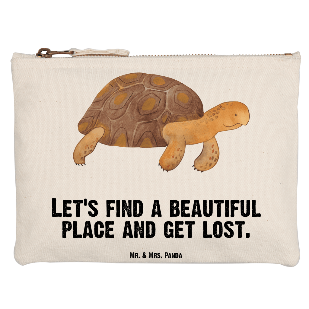 Schminktasche Schildkröte marschiert Schminktasche, Kosmetiktasche, Kosmetikbeutel, Stiftemäppchen, Etui, Federmappe, Makeup, XXL, Schminketui, Kosmetiketui, Schlamperetui, Meerestiere, Meer, Urlaub, Schildkröte, Schildkröten, get lost, Abenteuer, Reiselust, Inspiration, Neustart, Motivation, Lieblingsmensch
