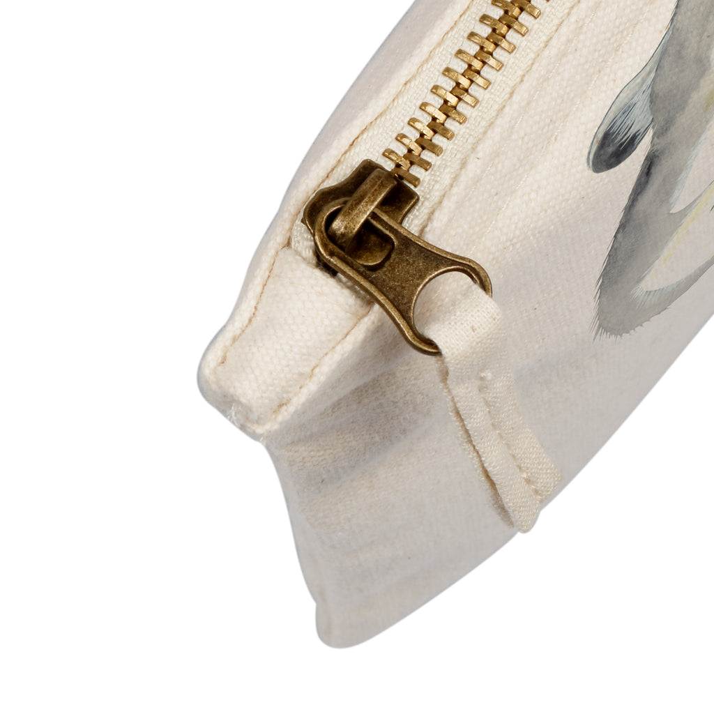 Schminktasche Chinchilla mit Blume Schminktasche, Kosmetiktasche, Kosmetikbeutel, Stiftemäppchen, Etui, Federmappe, Makeup, XXL, Schminketui, Kosmetiketui, Schlamperetui, Tiermotive, Gute Laune, lustige Sprüche, Tiere, Chinchilla, Chinchillas, Liebeskummer, Kummer, Depressionen, traurig sein, Chaos, Glücklichsein, Büro, Büroalltag