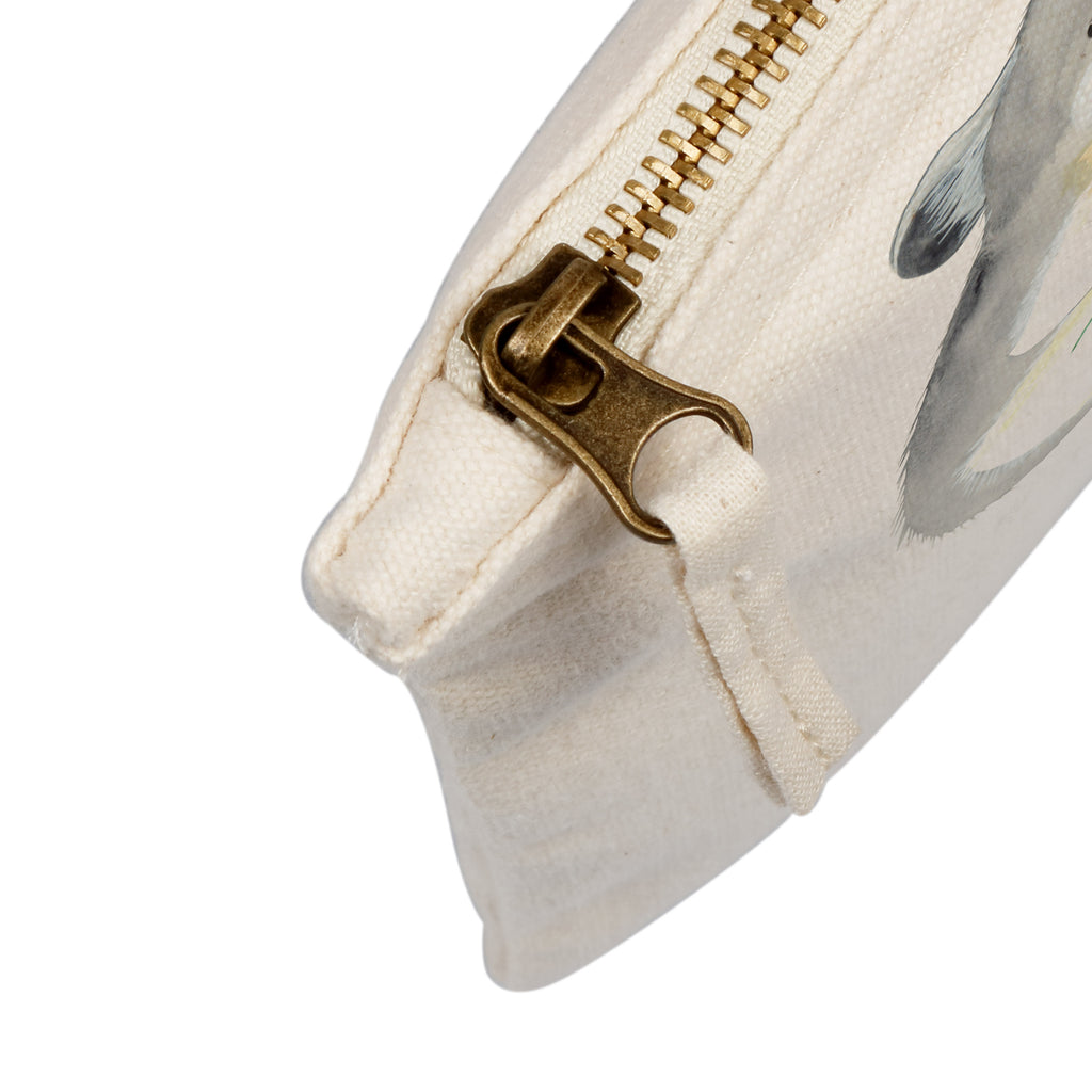 Schminktasche Chinchilla mit Blume Schminktasche, Kosmetiktasche, Kosmetikbeutel, Stiftemäppchen, Etui, Federmappe, Makeup, XXL, Schminketui, Kosmetiketui, Schlamperetui, Tiermotive, Gute Laune, lustige Sprüche, Tiere, Chinchilla, Chinchillas, Liebeskummer, Kummer, Depressionen, traurig sein, Chaos, Glücklichsein, Büro, Büroalltag