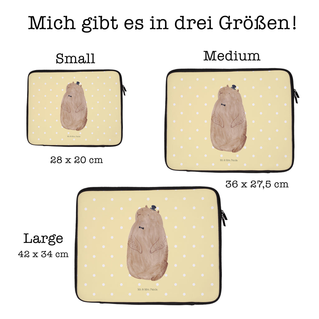 33 x 42 Notebook Tasche Murmeltier Notebook Tasche, Laptop, Computertasche, Tasche, Schutzhülle, süße Tiermotive, gute Laune, lustige Sprüche, Tiere, Murmeltier, Knigge, Fröhlichkeit, Freundlichkeit, Respekt, Anstand